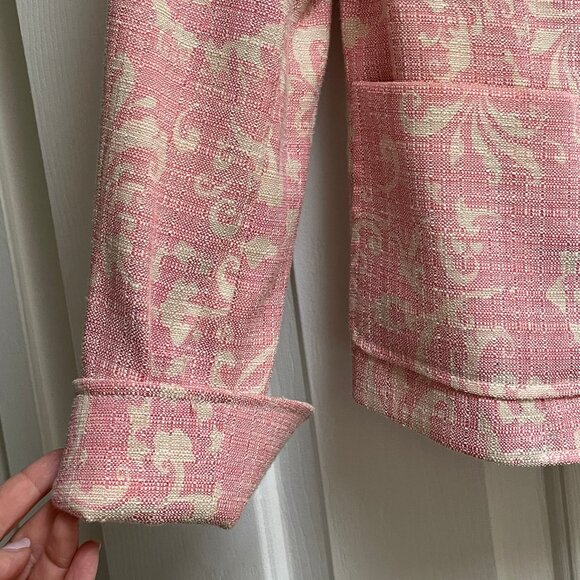 Doncaster PInk/Cream Skirt Suit w/POCKETS!!! - Picture 6 of 14